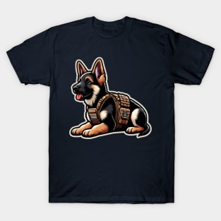 Tactical German Shepard Puppy T-Shirt